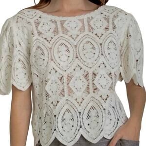 Adiva    Women’s Y2K  lace for Lace Boho, preppy 90s romantic size S